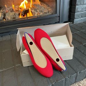 Rothy’s red flats women’s 10.5 NIB